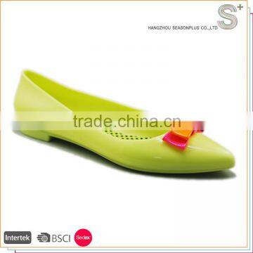 Fashion design pvc flat candy jelly shoes