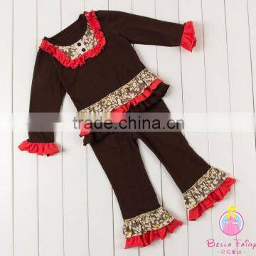Wholesale Fall Clothes With Cotton Ruffle ,baby's Clothing Sets photo-4