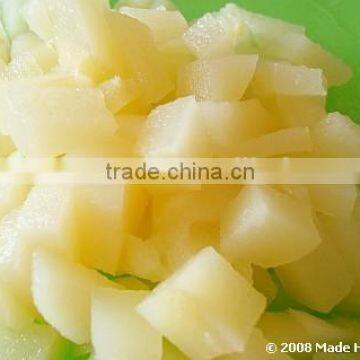 Canned pears dices in light syrup 2500g