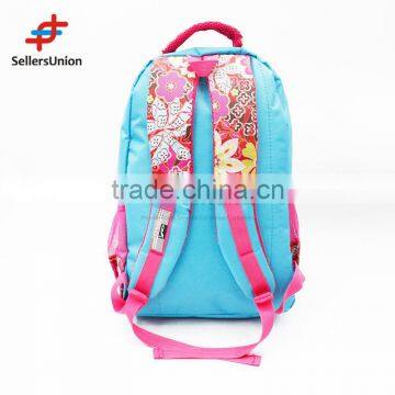 No.1 Yiwu Exporting Commission Agent Wanted Floral Pattern Fshion Sport Backpack for Girls