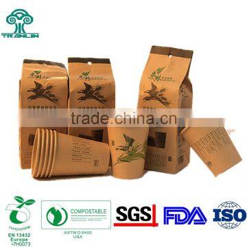 Eco Friendly Biodegradable Wheat Straw Disposable Paper Coffee Cup