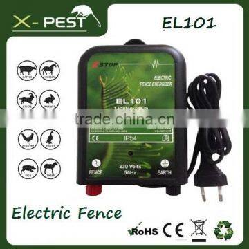 Visson X-pest EL101 electric animal fence for cattle horse sheep goat exotic animal ostriches l wire 10 km range approved IP54