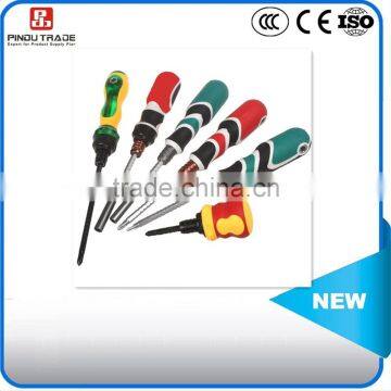 Chrome vanadium steel alloy ratchet screwdriver