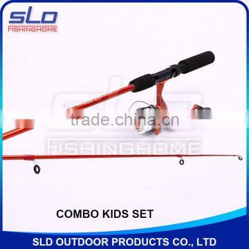 1.65-2.1m children fishing rod and reel fishing combo set for ready to fish