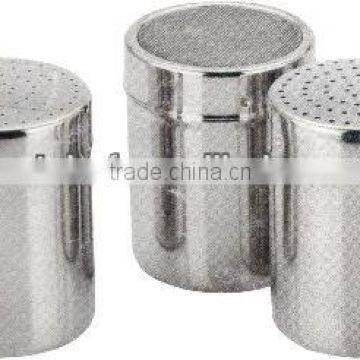 18-10 stainless steel Pepper/Salt shaker with diferent sizes hold(big/small/net)