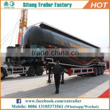 Bulk powder cement tanker semi trailer, 45 Tons bulk cement trailer for sale