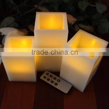 Led Flameless Candles Led Flameless Square Pillar Flickering Candles Home Decorative Candles Wedding Candles