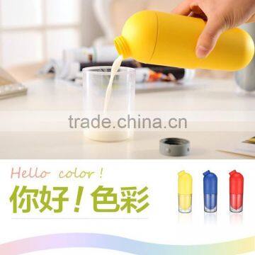 Easy Drink Sports Portable Plastic Corn Capsule Bottle With Cup / Environmental Protection Cup/plastic Water Korea photo-3