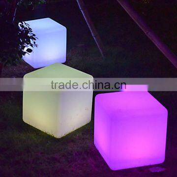 Light up Glow Led Cube Seat Used Outdoor Event Furniture Colorful RGB Led Cube Light Bar Chair photo-3
