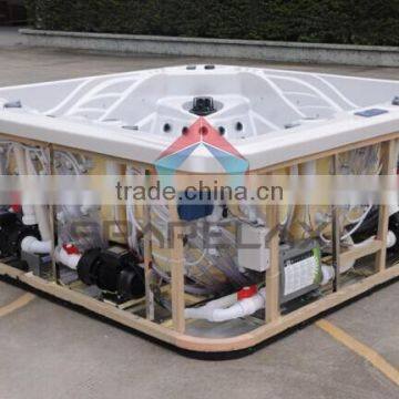2017 Shenzhen China Supply Water-Proof TV and Massage Spa 7 Person Hot Tub photo-6
