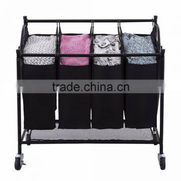 Vivinature Chrome Plating Frame Laundry Sorter With 4 Lift off Sorters photo-5