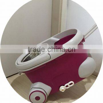 360 Rotation Magic Spin Mop With Twist Two Replacement Mop Heads Easy Hydrate Water photo-4