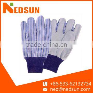 Garden women working genuine leather safety gloves