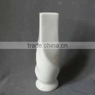 Elegant Wholesale Pure White Fish Shape Stoneware Bud Vase Small Decorative Flower Vase White Mini Bud Vase photo-2