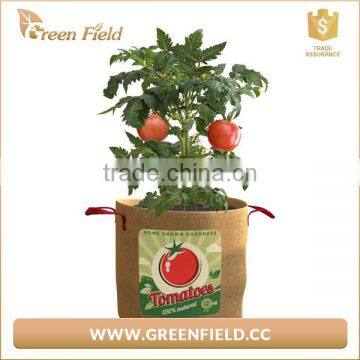 Jute Tomato Home Yard Vegetable Grow Bag Round Planter Burlap Grow Bag photo-5