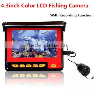 New Arrival Portable 4.3inch Colorful LCD Underwater Fishing Camera With Recording Function, 20 Meters Wireless Fishing Camera