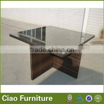 Comfortable Outdoor Garden Wicker Dining Table Set photo-4