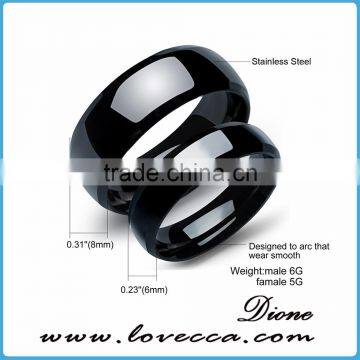 Simple Design 8mm Width Blue/gold/silver/black Wholesale Stainless Steel Ring Blanks photo-6