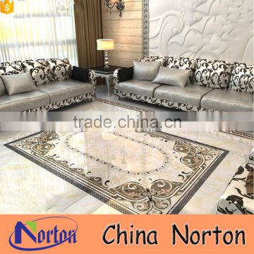 CNC cutting interior waterjet marble inlay flooring NTMS-MM019A