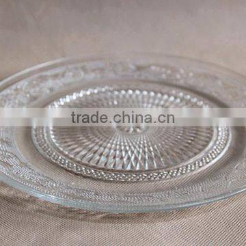 Стеклянные тарелки/Стеклянные обеденные тарелки/Оптовые прозрачные стеклянные тарелки photo-3