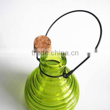 Stripe Glass Fly Insect Catcher With Hole and Hanging Handle photo-3