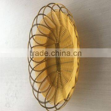 Beautiful Oval PP Plastic Rattan Basket for Fruit photo-5