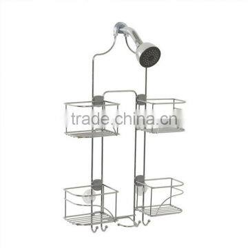Metal Wire Hanging Bathroom Storage Rack Over The Door photo-4