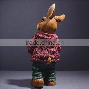 Custom Bunny Outdoor Garden Decor Statue Sculpture photo-3