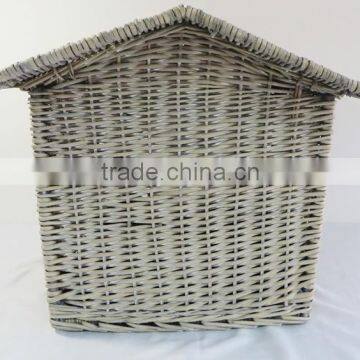 Custom Outdoor Indoor Durable Willow Woven Pet Dog House Wicker Cat House photo-4