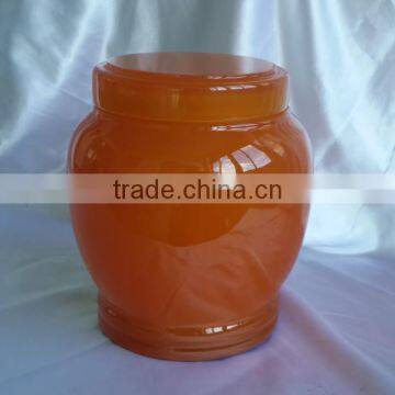 Colorful urn type resin pet urns