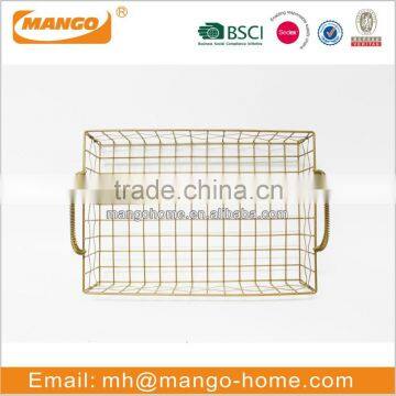 Metal Rectangular Shape Fruit Storage Basket photo-2