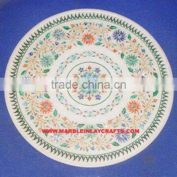 Marble Inlay Plate Home Decoration Marble Inlay Plate