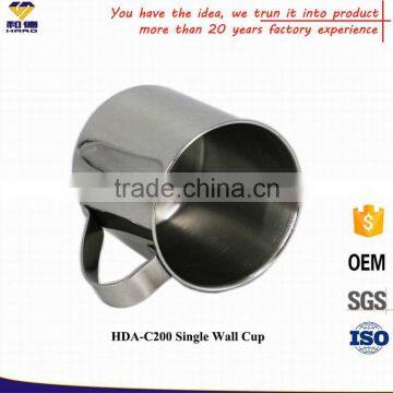 Promotional Custom 200 ML Single Wall Stainless Steel Coffee Mug photo-2