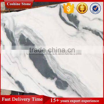 2017 New Surface China White Black Panda Marble Tile photo-3