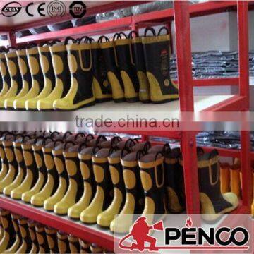 Fire Fighting Boots Shoes With Steel Toe Cap Fireman Protected Wearing Rubber Flame Retardant Safety Products photo-4