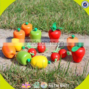 Wholesale Baby Wooden Pretend Play Food Set Kitchen Wooden Pretend Play Food Set Wooden Pretend Play Food Set W10B108