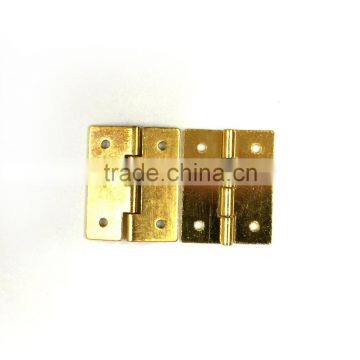 Fine And Delicate Small Solid Brass Jewelry Box Hinges / 19mm Wooden Box Brass Small Hinge photo-2