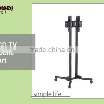 Perdurable plasma TV stand, adjustable television bracket with wheels