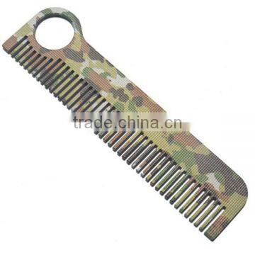 TK-5963 Outdoor Camouflage Ti EDC Titanium Comb for Soft Hair photo-2