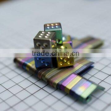 TK-3156 16MM Food Grade TC4 Titanium Dice for Bar Frozen Ice Cubes