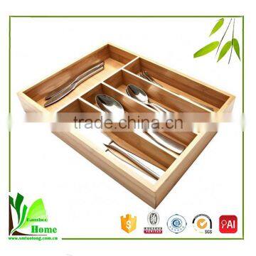 New Arrival Bamboo Flatware Storage Tray photo-4