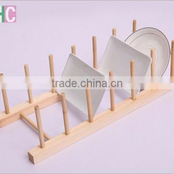 Wooden Plate dish bowl Rack