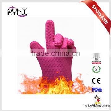 Silicone Oven Glove With Fingers , Microwave Oven Silicone Gloves , Silcone Bbq Glove photo-2