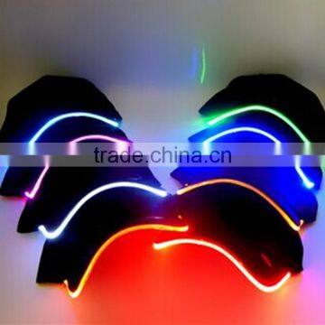 Blank Fiber Optic Cap , Flashing Cap , Led Light Caps And Hats Wholesale