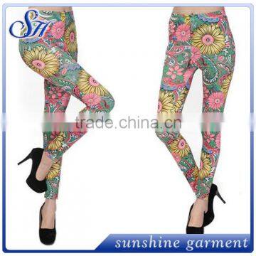 Latest Designs 92% Polyester 8% Spandex Clothing bulk wholesale leggings 2017