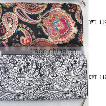 New Stylish Women Canvas Cotton Classic Floral Wallet photo-2