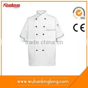 Chef Coat Short Sleeves Uniform Kitchen Jacket Shirts