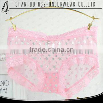 2015 New Design Rich Color Comfortable Sexy Underwear Little Girls Underwear Panty Mature Lady Lace Underwear Woman Pantys