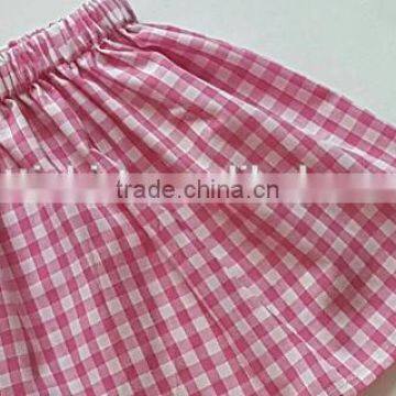 Wholesale Children's Boutique Clothing Girls Palid Skirt Match Headband Cotton Skirts photo-5