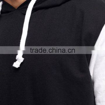 Custom High Quality Manufacturer 50% Cotton 50%polyester Mens Short Sleeve Hoodie photo-3